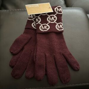 Michael Kors Wine Colored Gloves